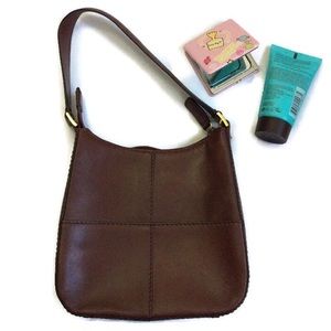 Etienne Aigner Brown Leather Shoulder Handbag Sm